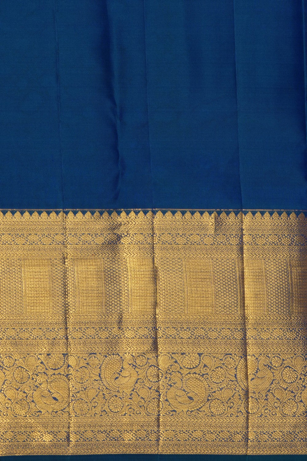 Image of Royal Blue Kanchipattu Tissue Brocade Saree