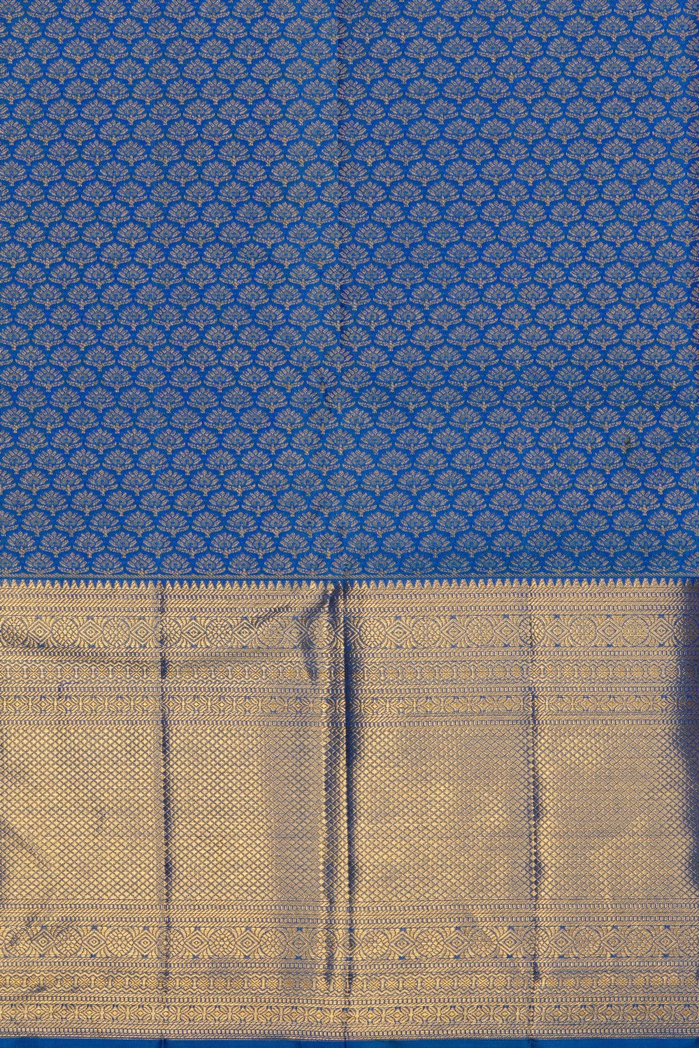 Image of Blue Kanchipattu Brocade Saree