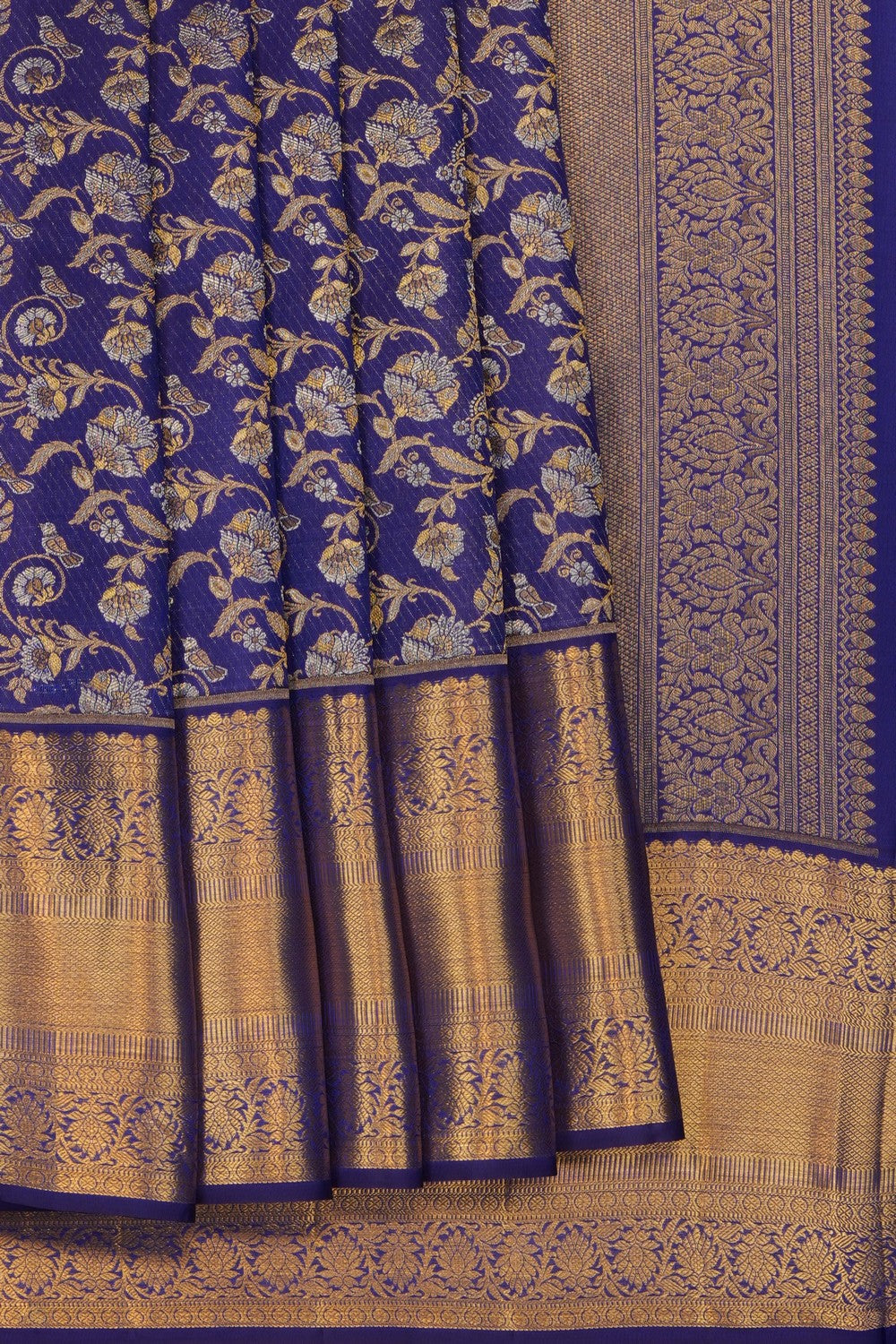 Image of Purple Kanchipattu Brocade Saree