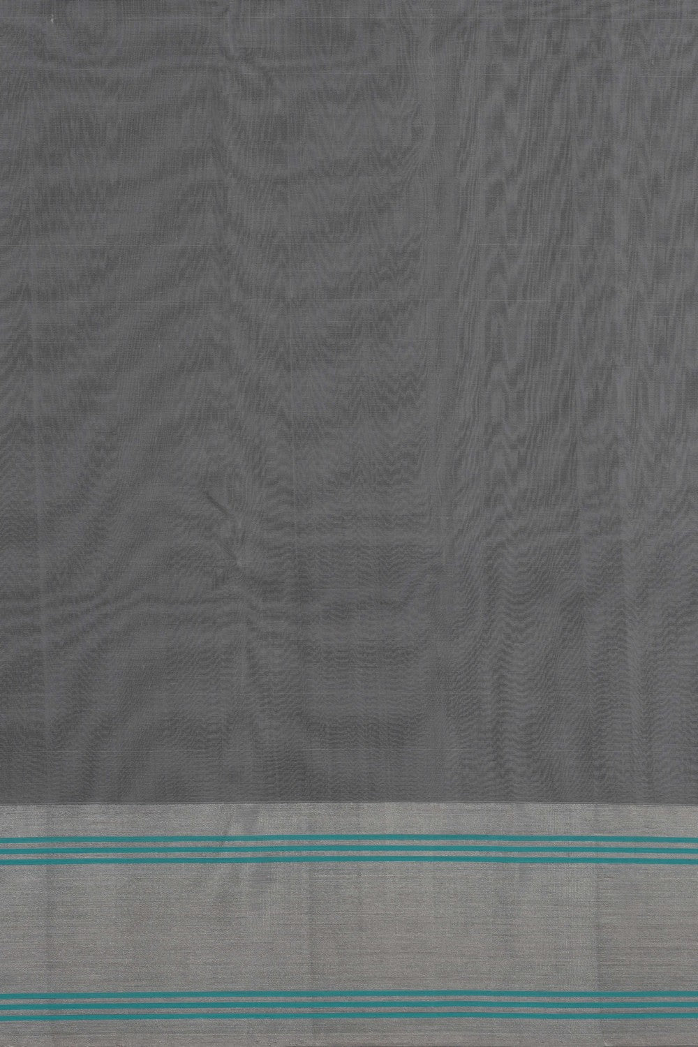 Image of White Chanderi Kora Silk Saree