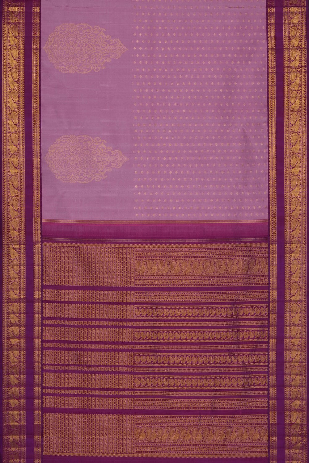 Image of Lotus-Pink Kanchivaram Silk Saree