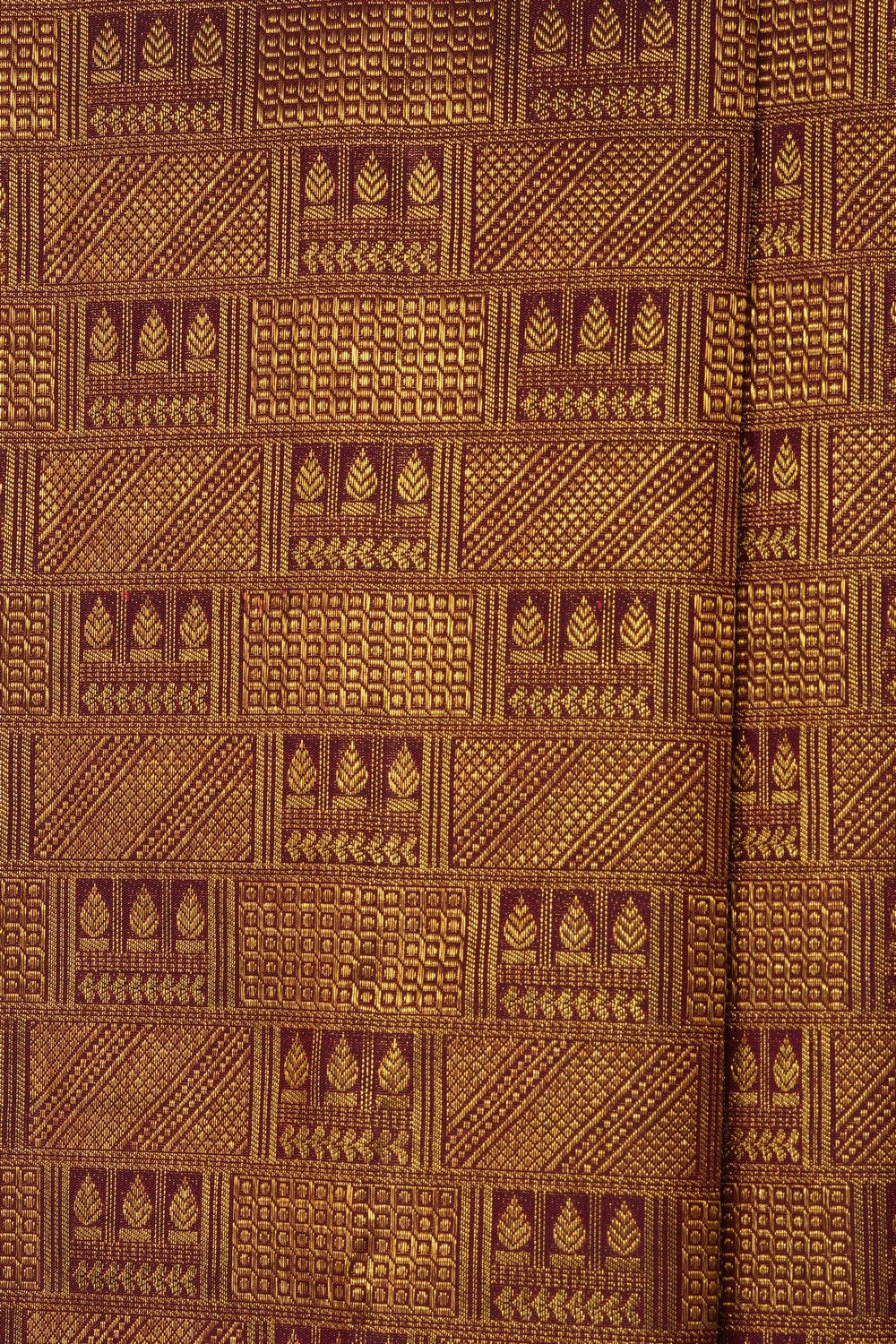 Image of Maroon Kanchipattu Brocade Saree