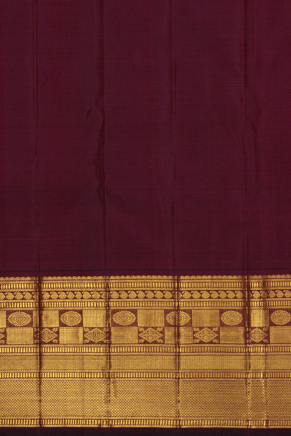 Image of Maroon Kanchipattu Brocade Saree