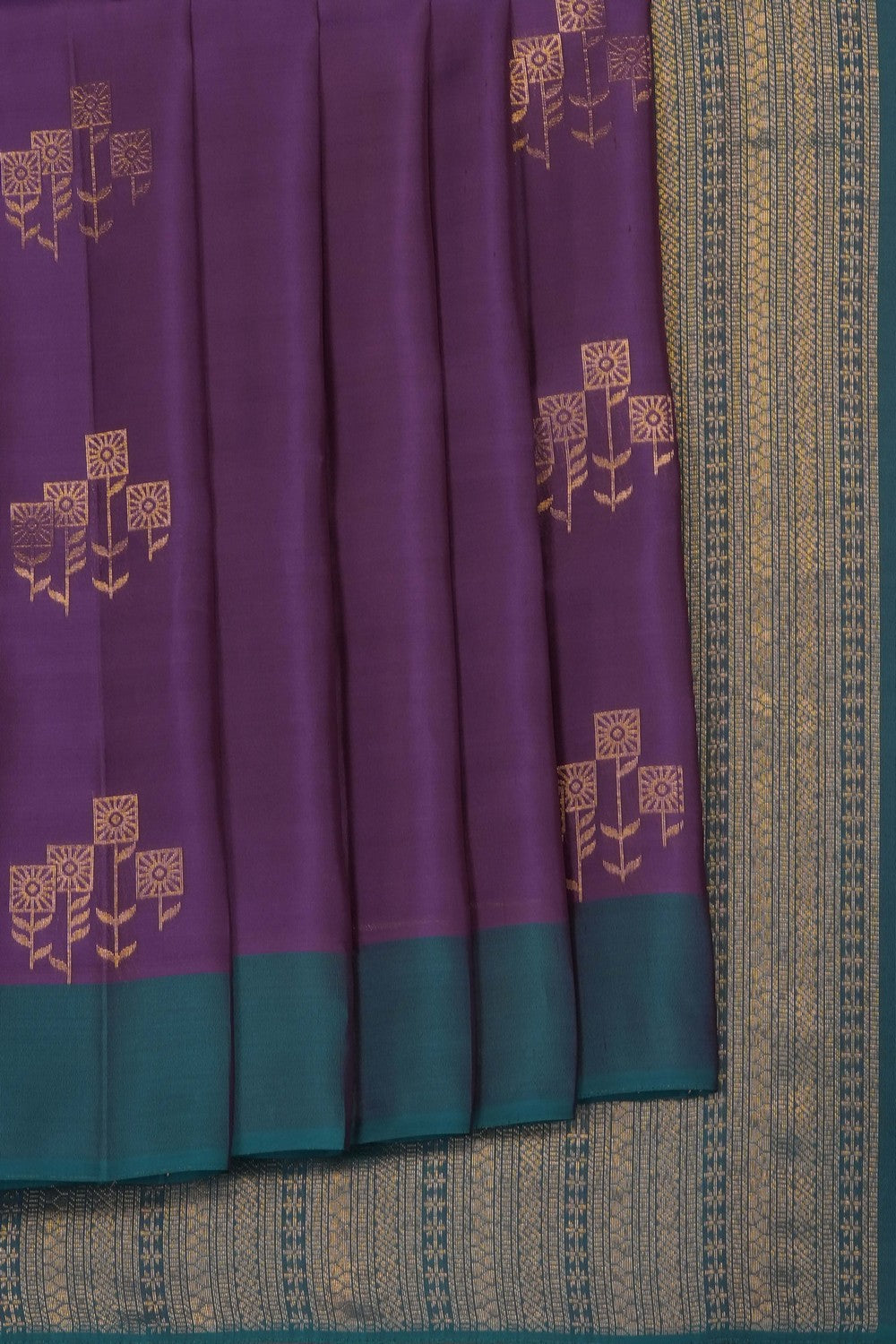 Image of Purple South Silk Saree