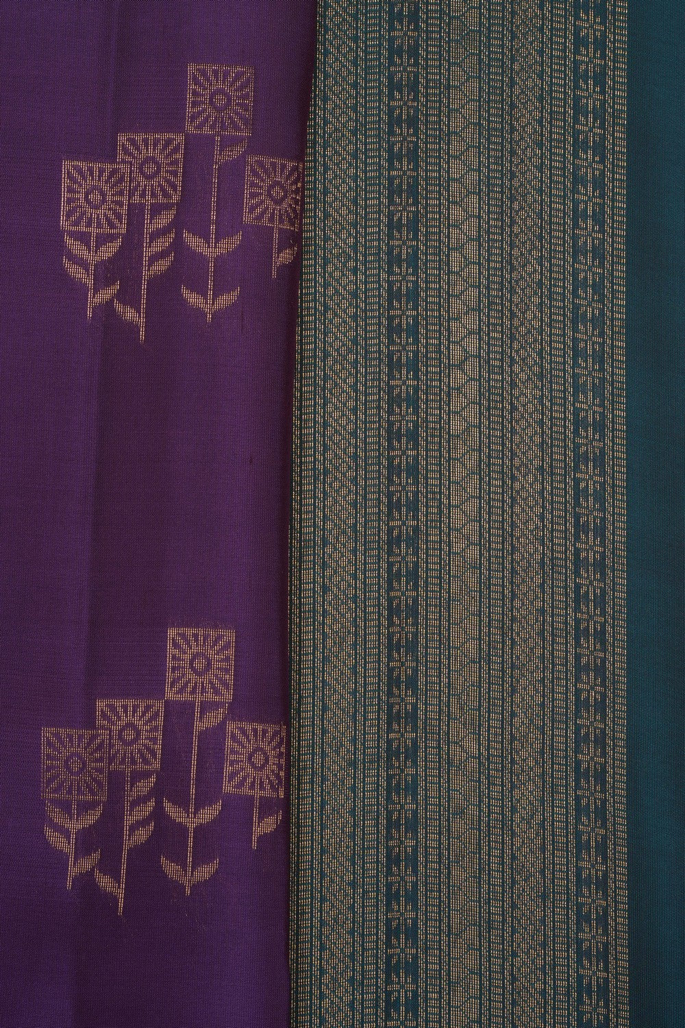 Image of Purple South Silk Saree
