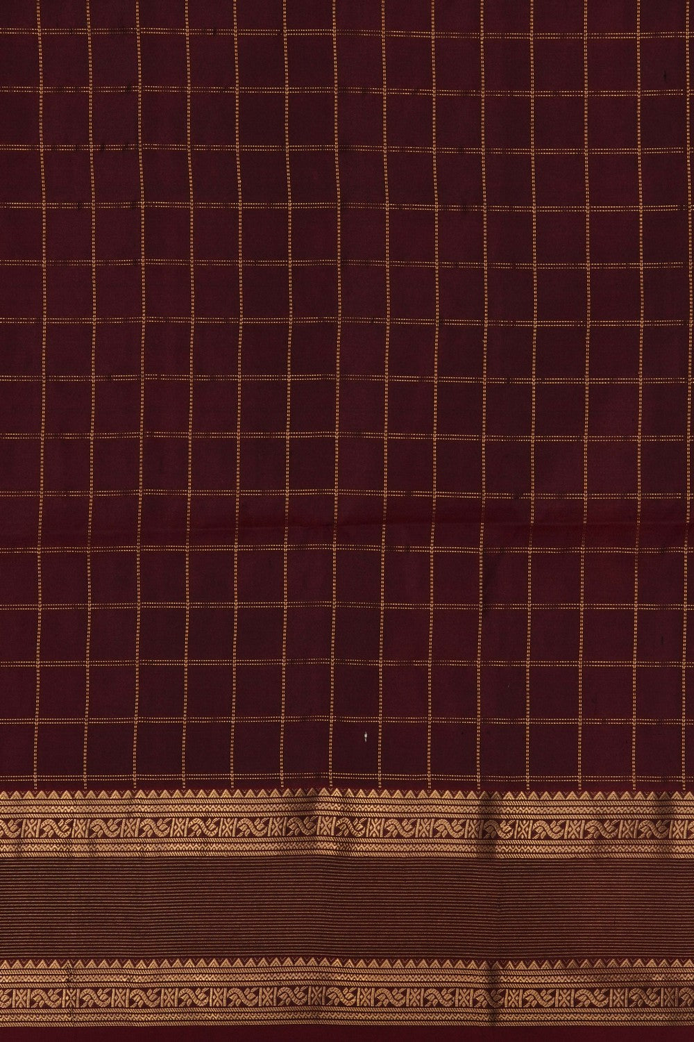 Image of Green South Silk Kattam Saree