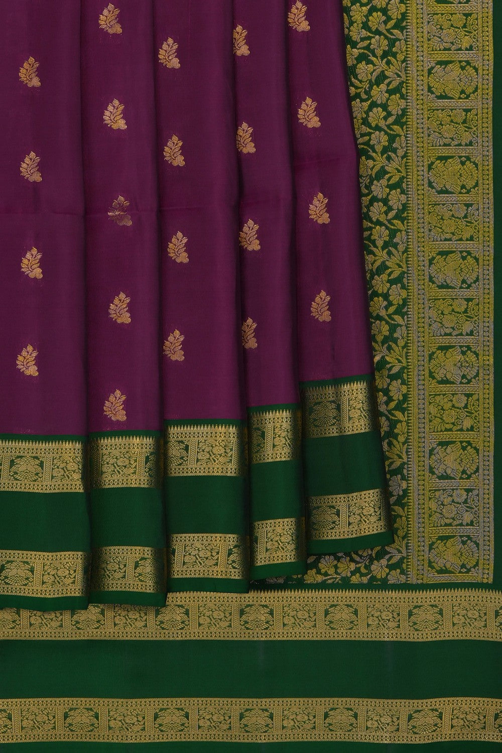 Image of Magenta South Silk Saree