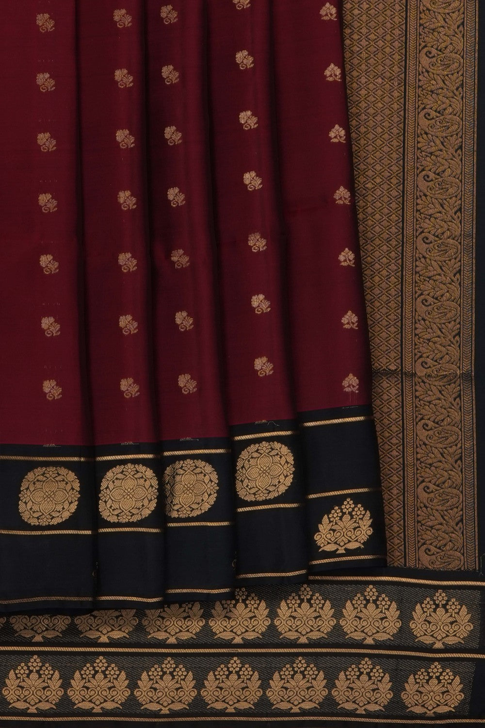 Image of Maroon South Silk Saree