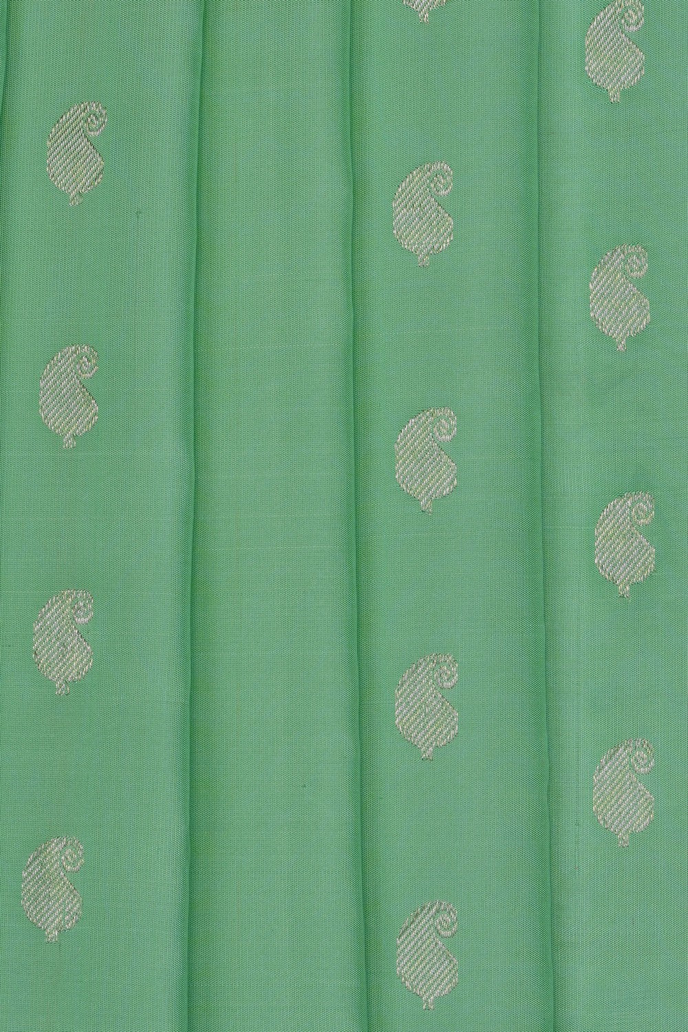 Image of Sea Green Gadwal Silk Saree
