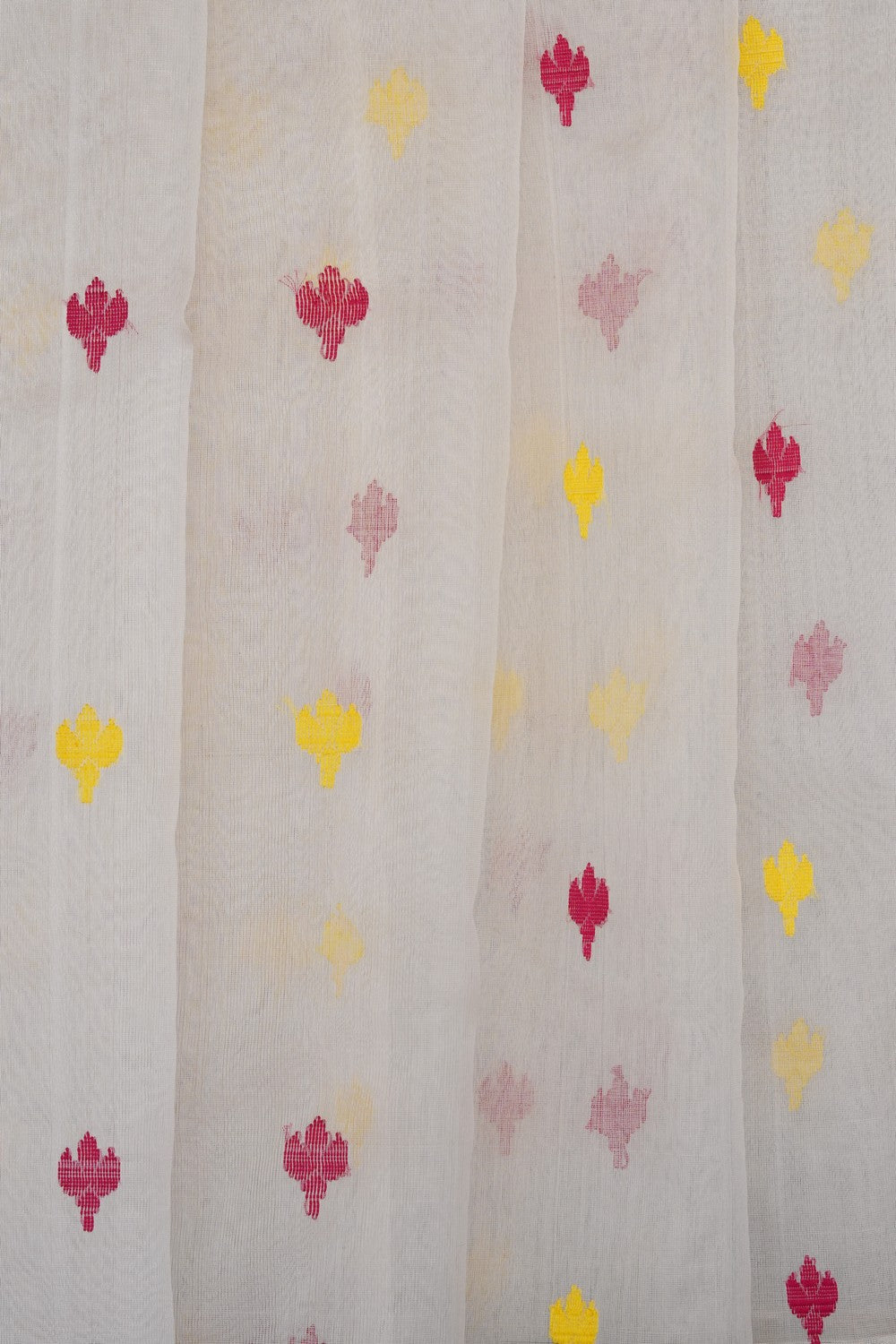 Image of Off-White Chanderi Kora Saree