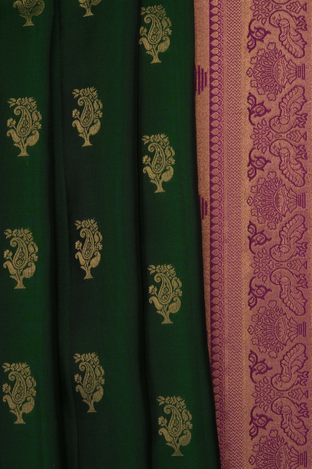 Image of Green South Silk Saree