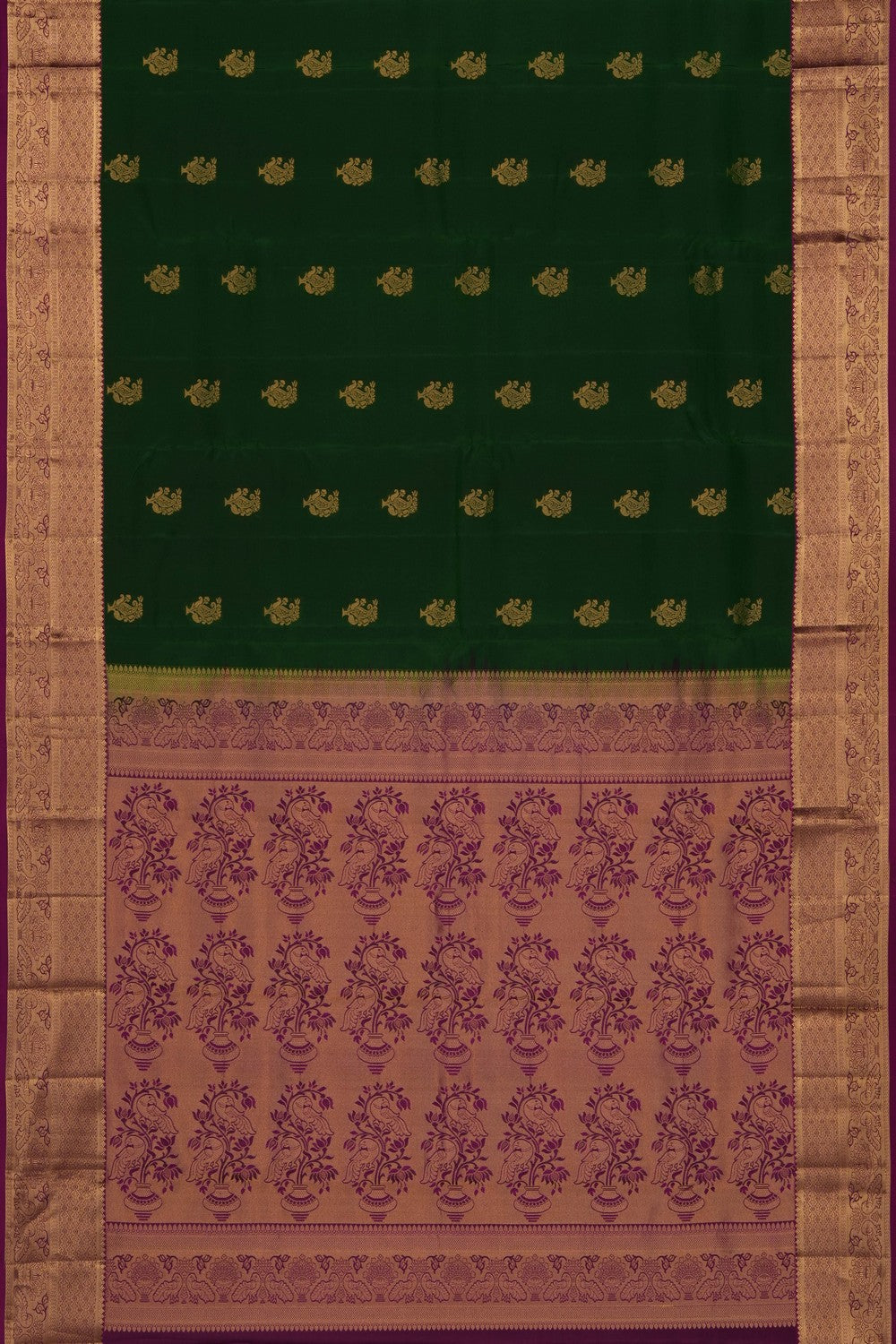 Image of Green South Silk Saree