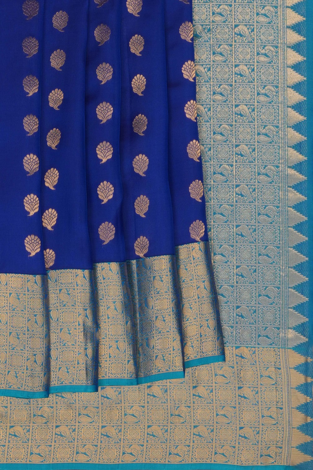 Image of royal-blue-south-silk-saree-p-18940671