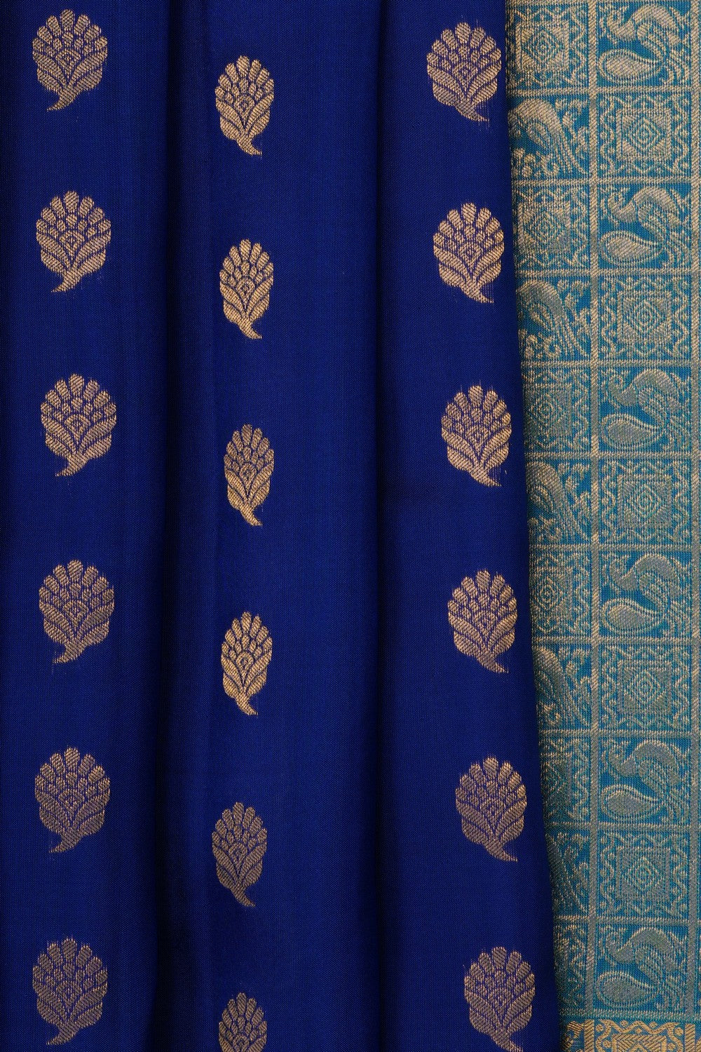 Image of Royal Blue South Silk Saree