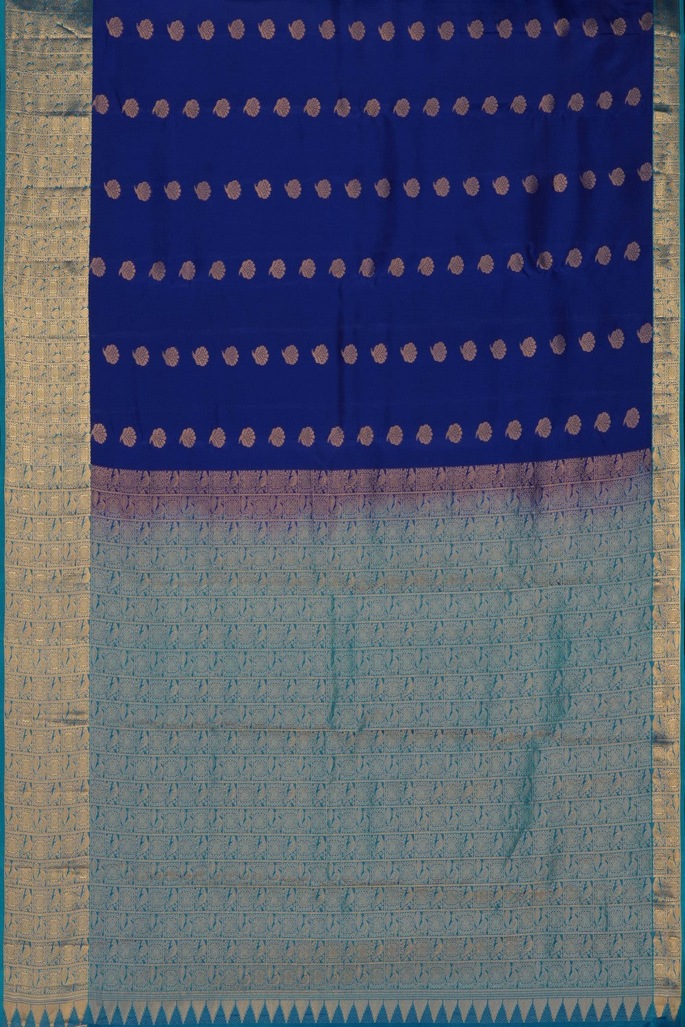 Image of Royal Blue South Silk Saree