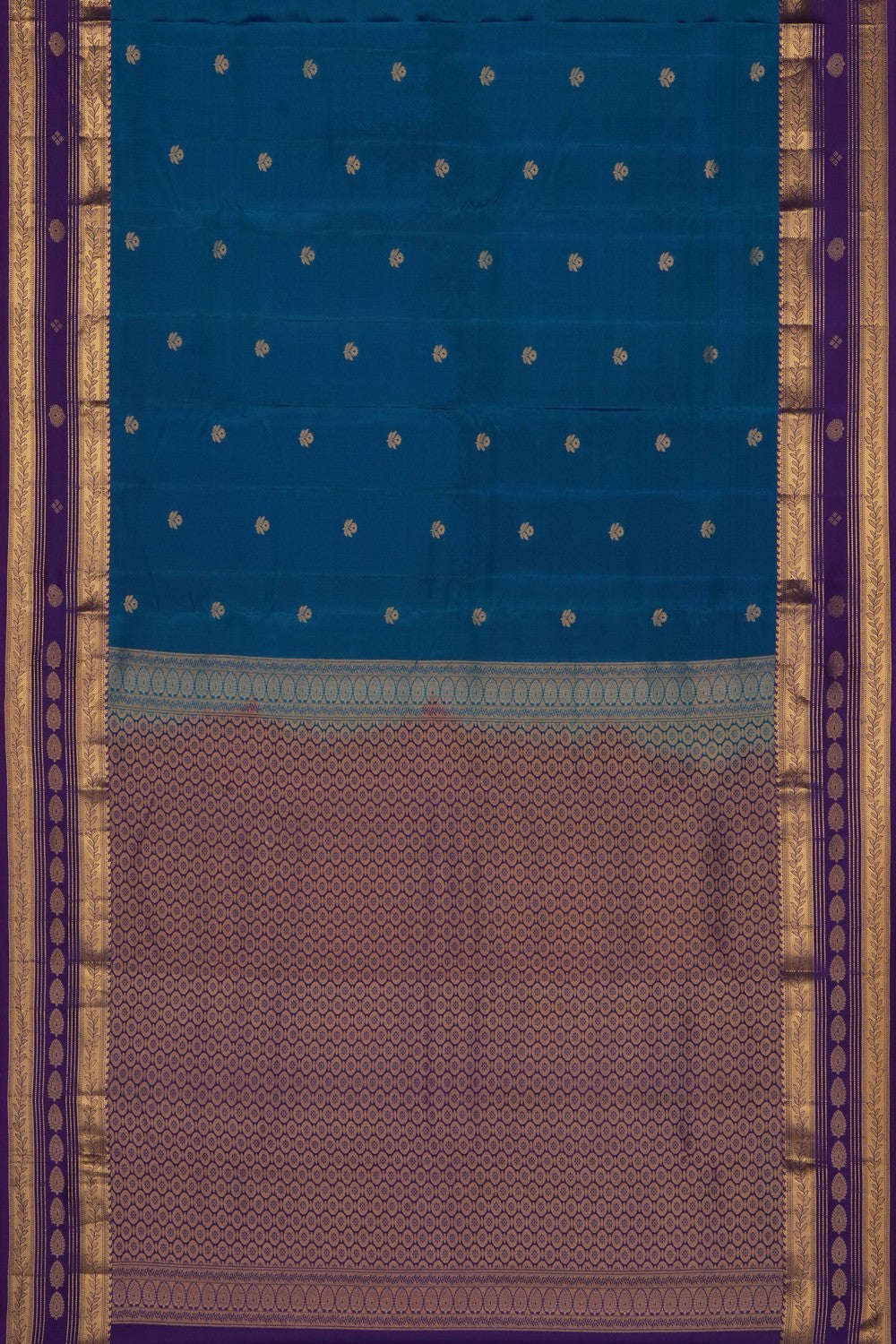 Image of Blue South Silk Saree