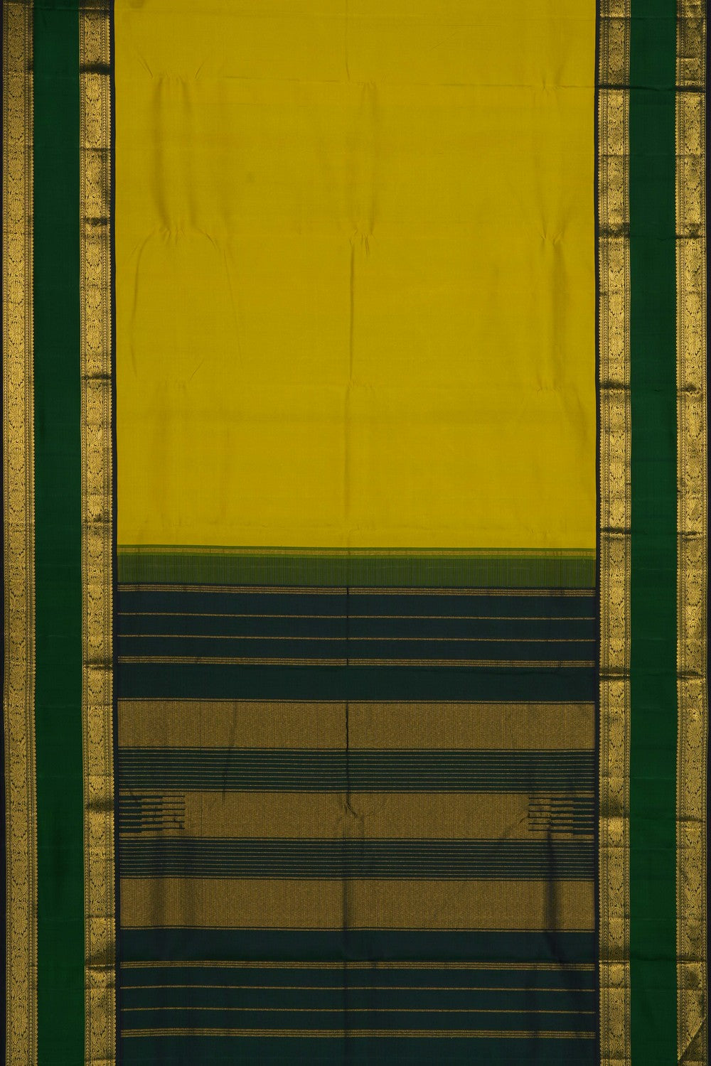 Image of Yellow Arani Silk Saree