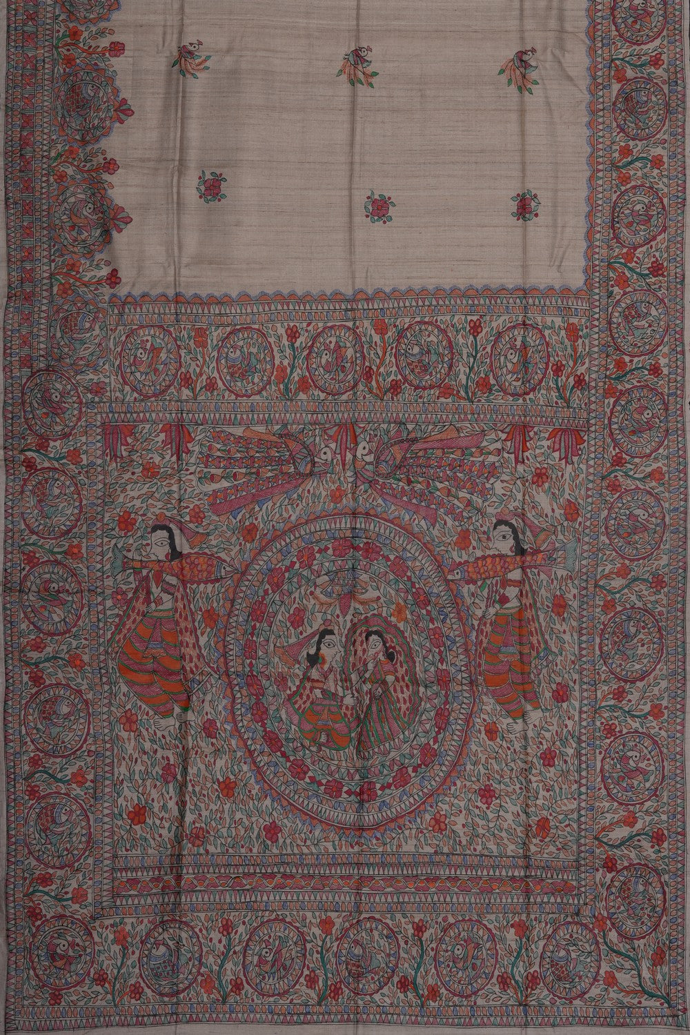 Image of Madhubani Painting Saree