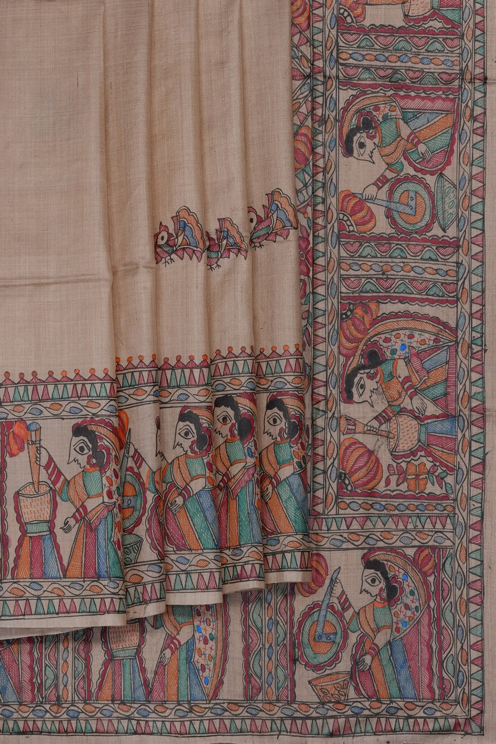 Image of Madhubani Painting Saree