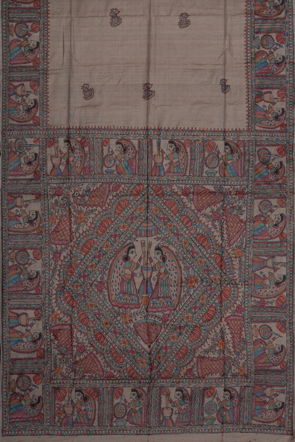 Image of Madhubani Painting Saree
