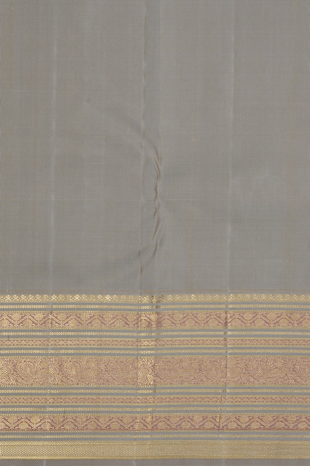 Image of Navy Blue Arani Silk Saree