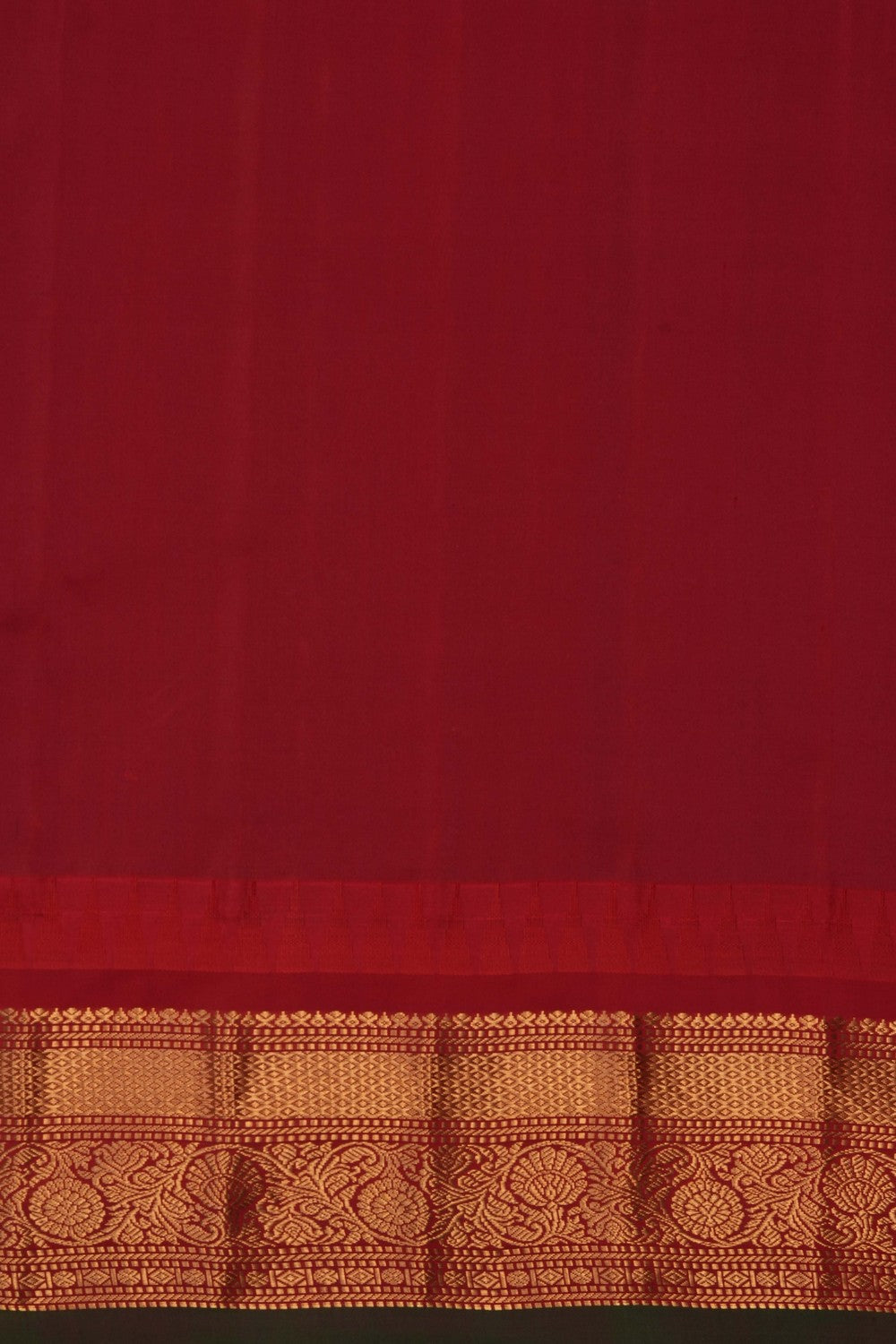 Image of Violet Gadwal Silk Kattam Saree