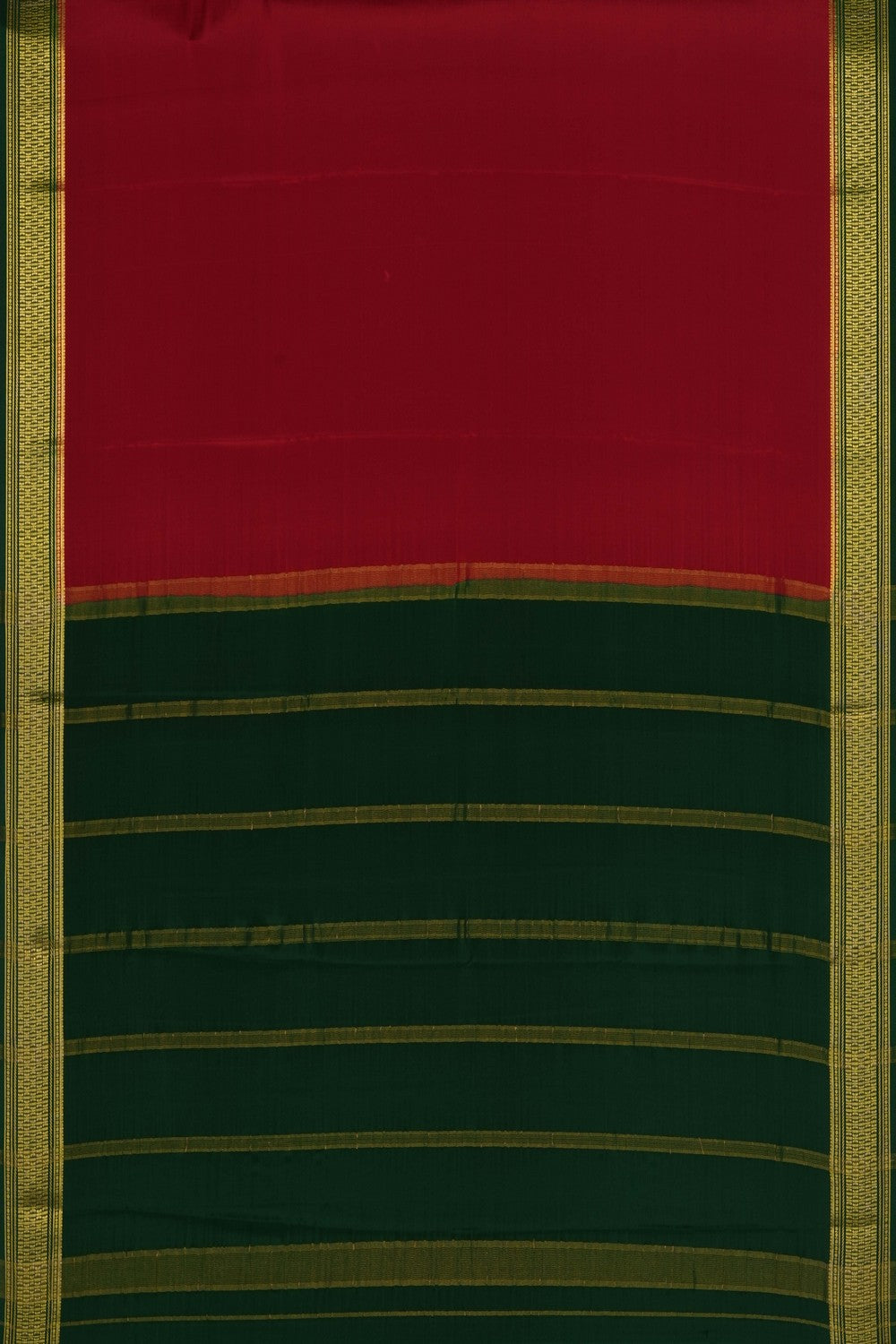 Image of Red Crepe Silk Saree