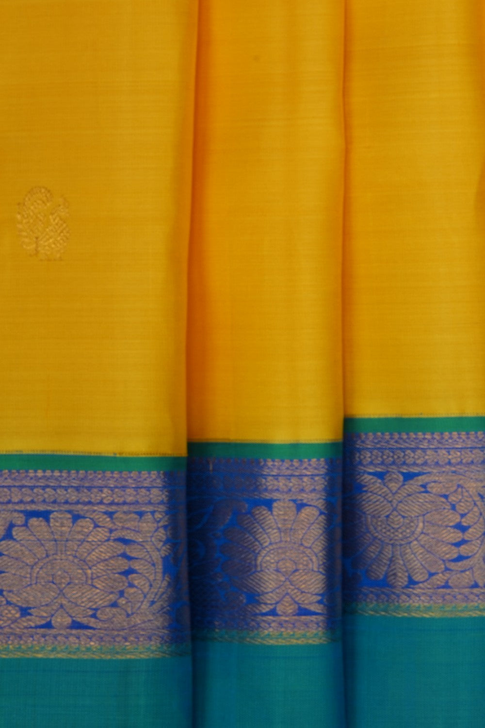 Image of Yellow Arani Silk Saree