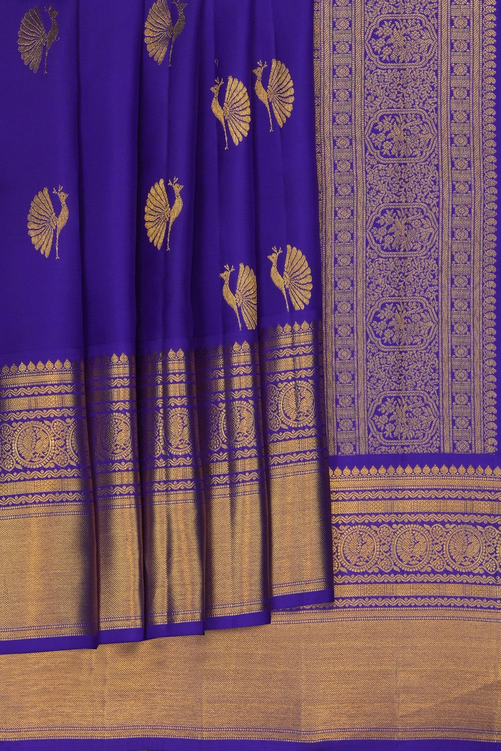 Image of Purple Kanchipattu Saree