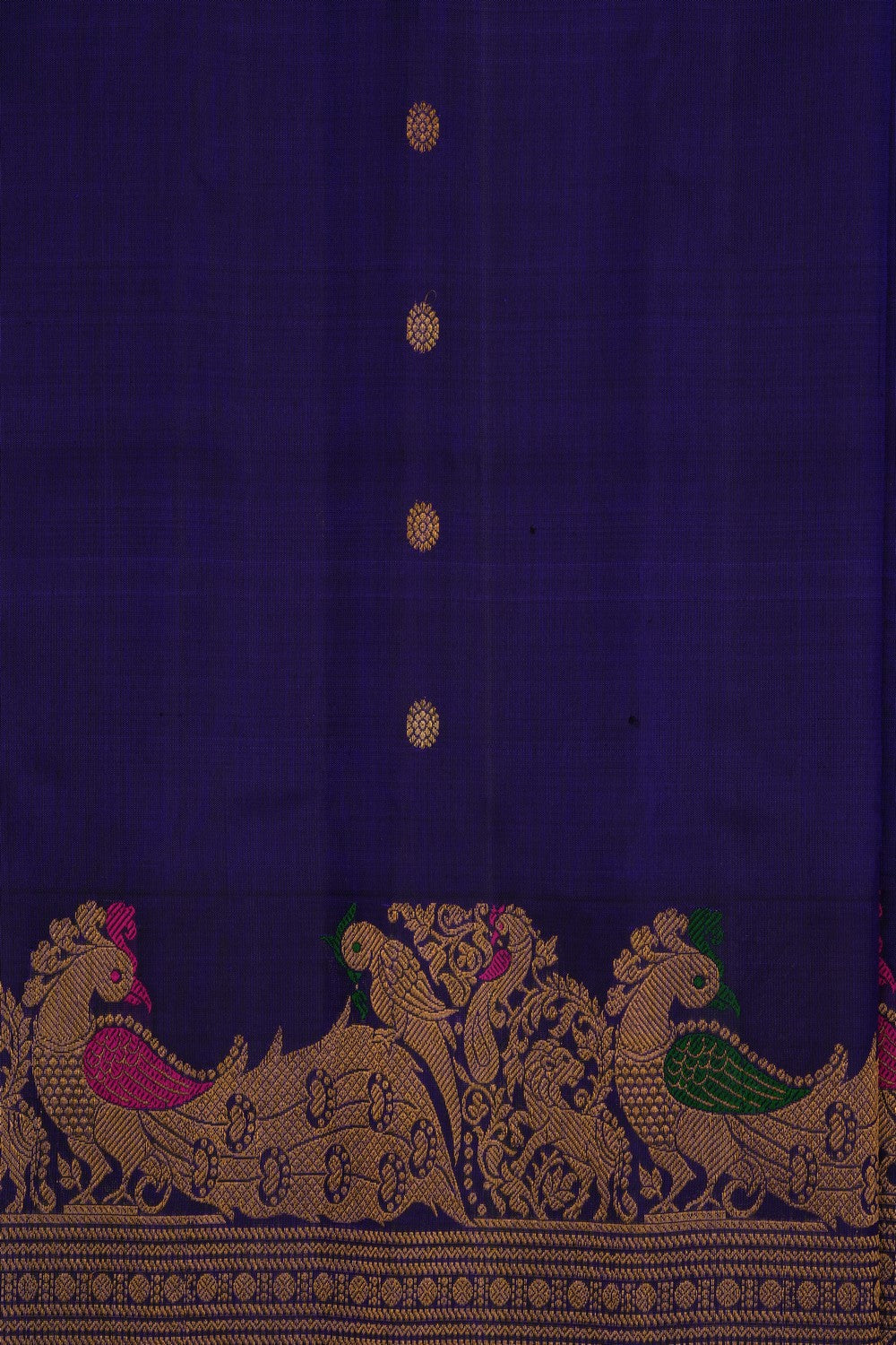 Image of Purple Gadwal Silk Saree