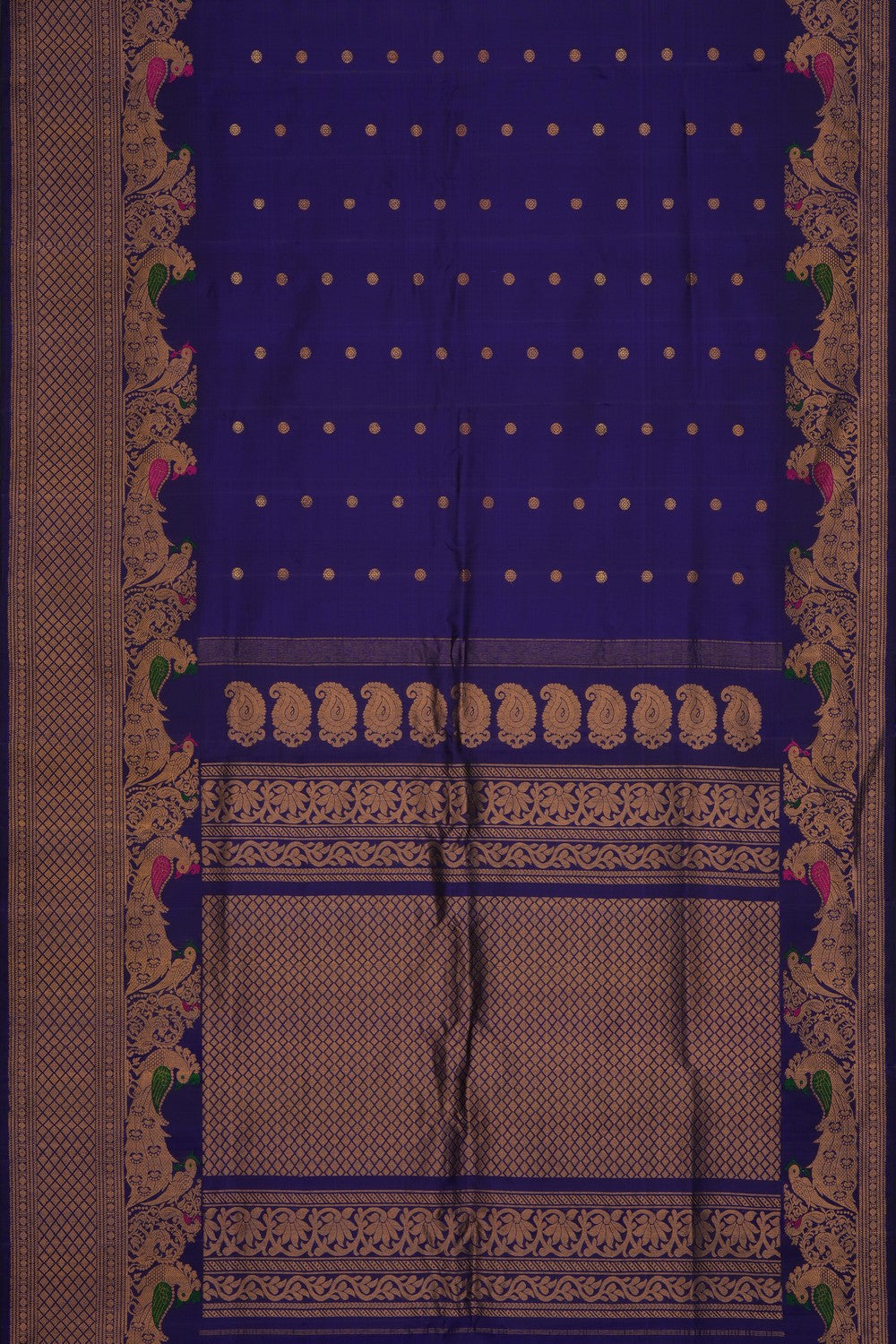 Image of Purple Gadwal Silk Saree