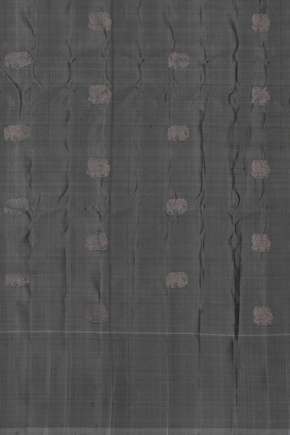 Image of Off-White Gadwal Silk Saree
