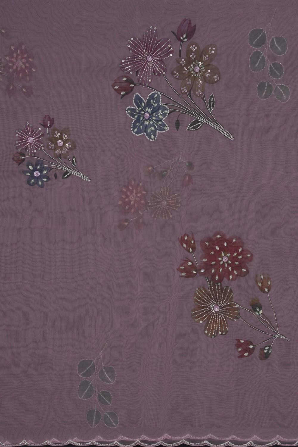 Image of Kora Silk Embroidery Saree