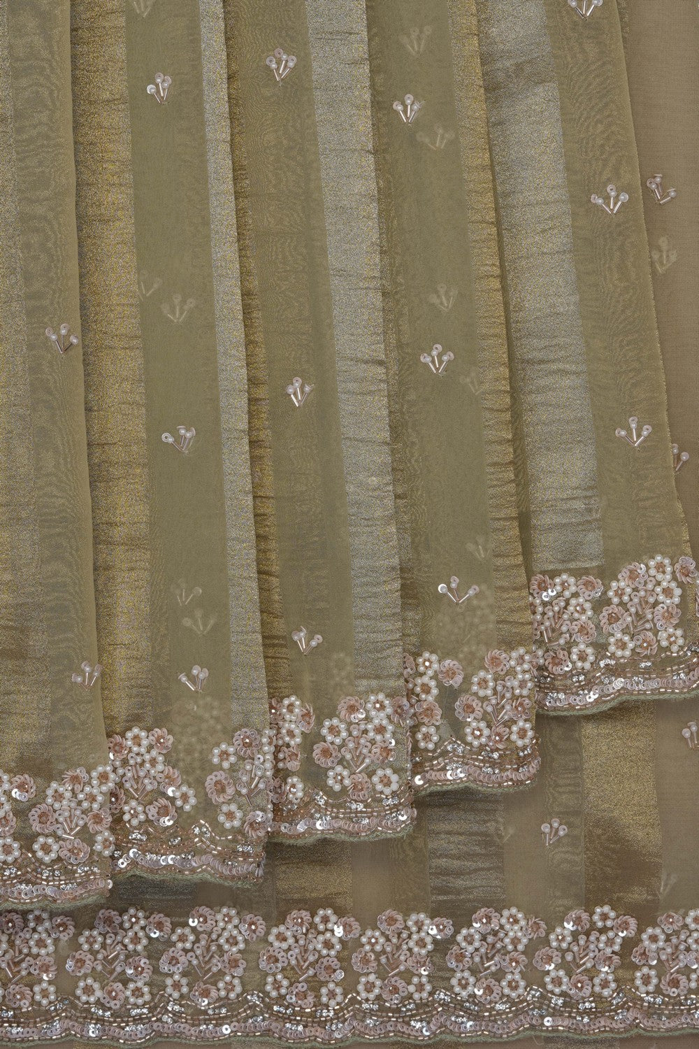 Image of Kora Silk Embroidery Saree