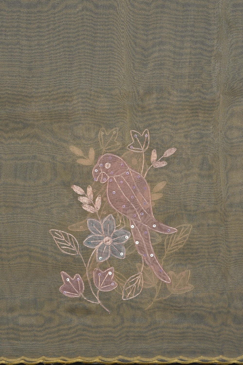 Image of Kora Silk Embroidery Saree