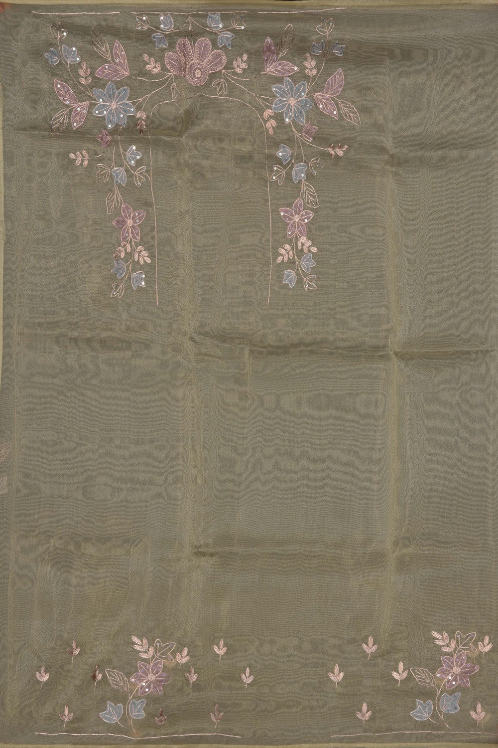 Image of Kora Silk Embroidery Saree