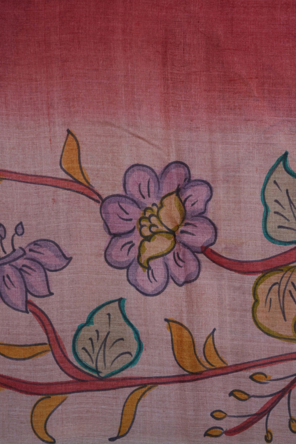 Image of Pink Tussar Printed Saree