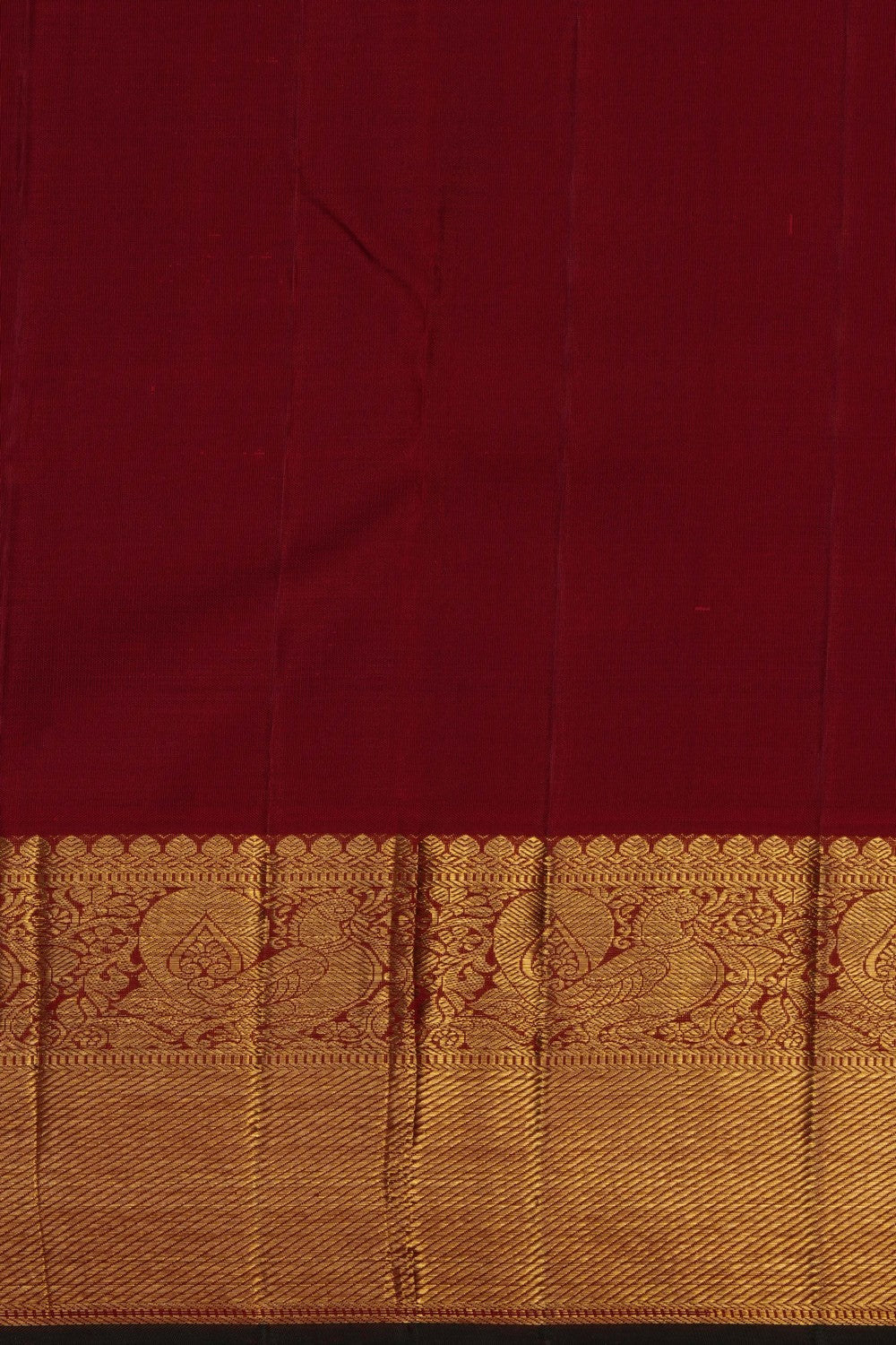 Image of Peacock Blue Arani Silk Saree