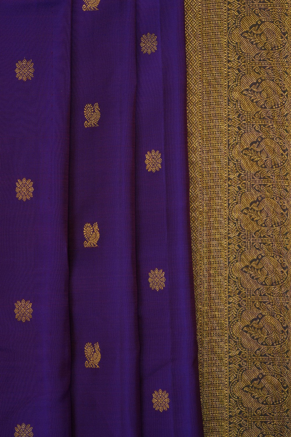 Image of Purple Arani Silk Saree