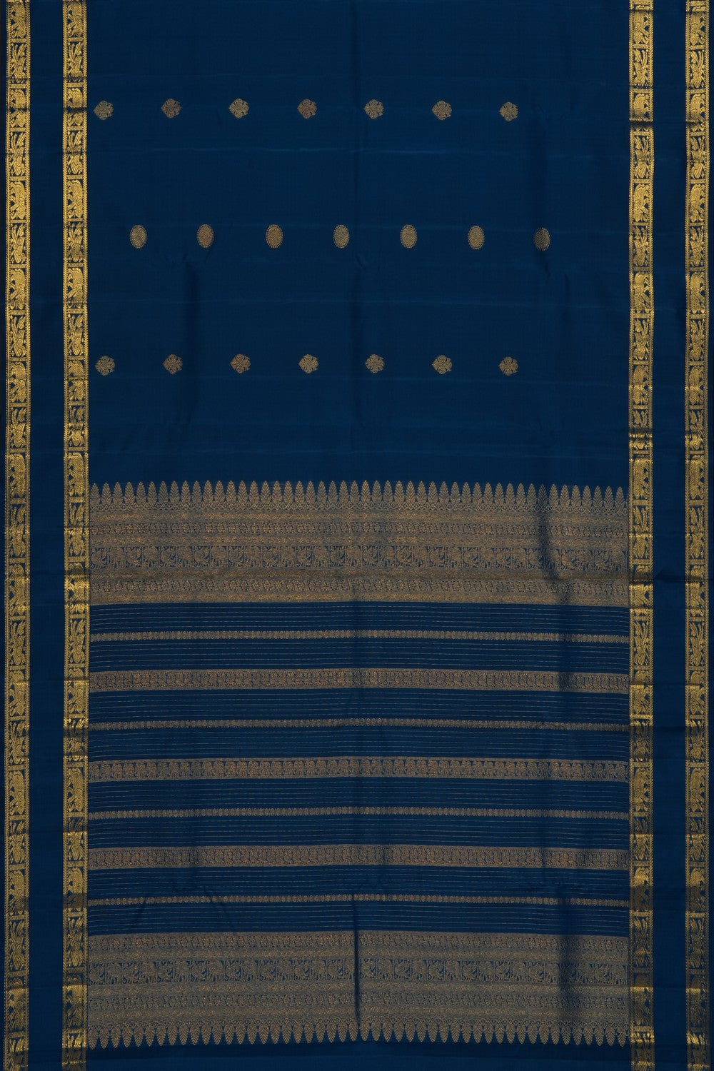 Image of Blue Kanjivaram Silk Saree