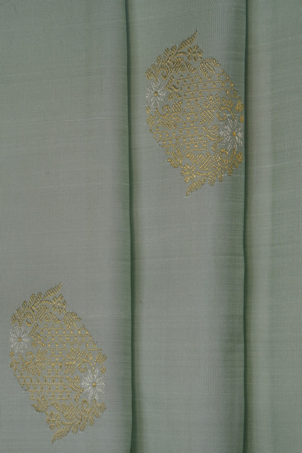 Image of Pistachio Green Kanjivaram Silk Saree