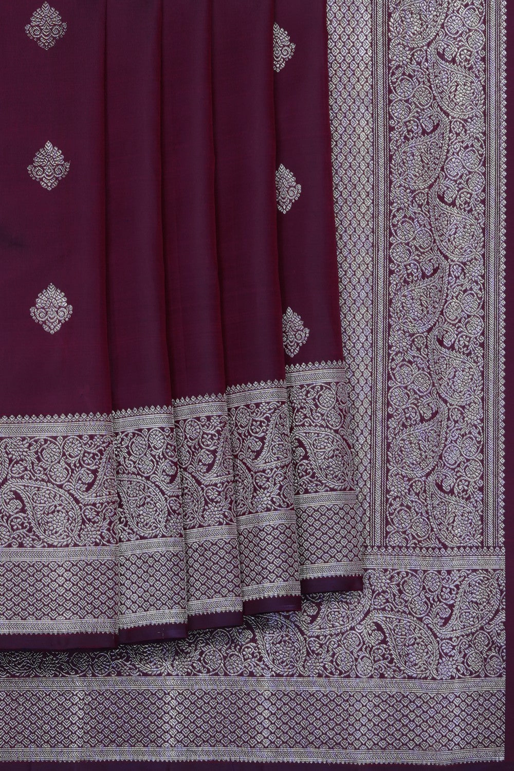 Image of Purple Kanjivaram Silk Saree