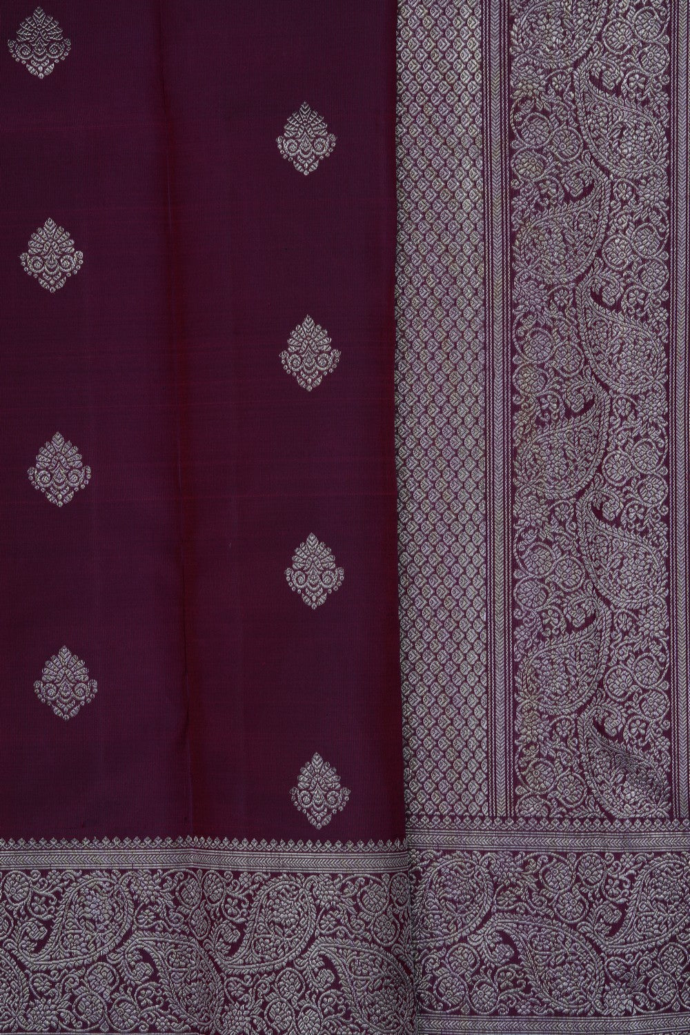 Image of Purple Kanjivaram Silk Saree