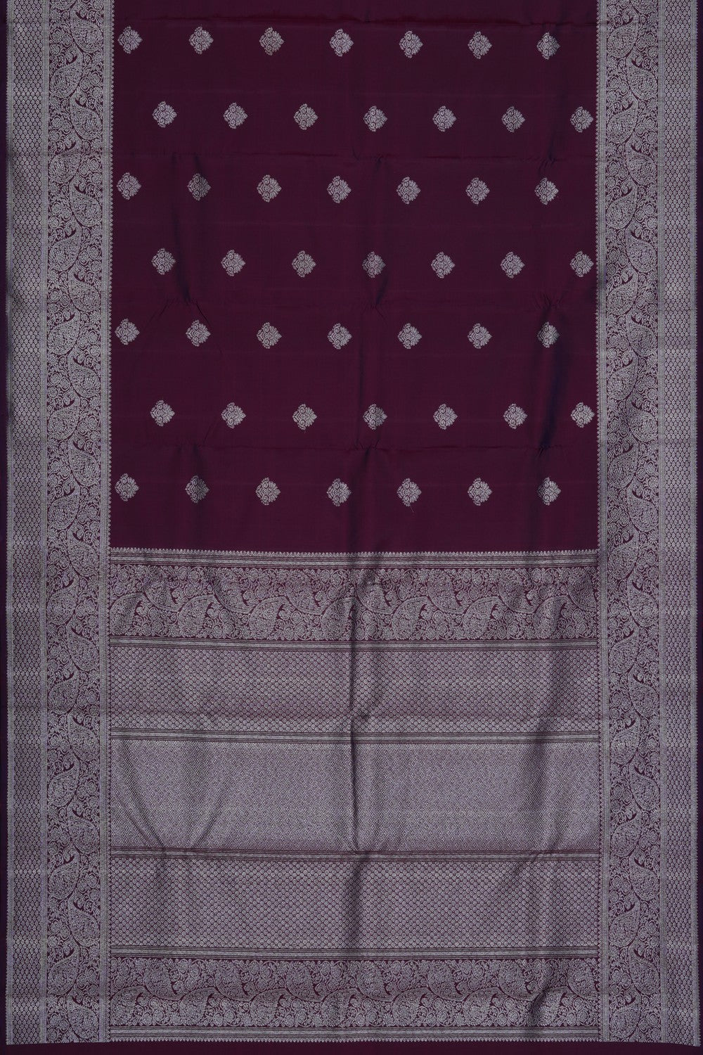 Image of Purple Kanjivaram Silk Saree