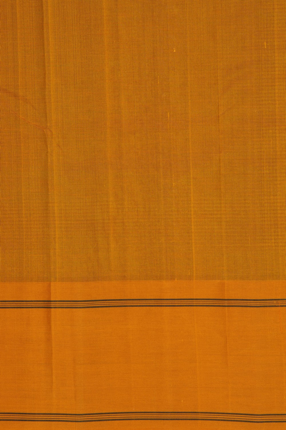 Image of Mustard Kanjivaram Silk Kattam Saree