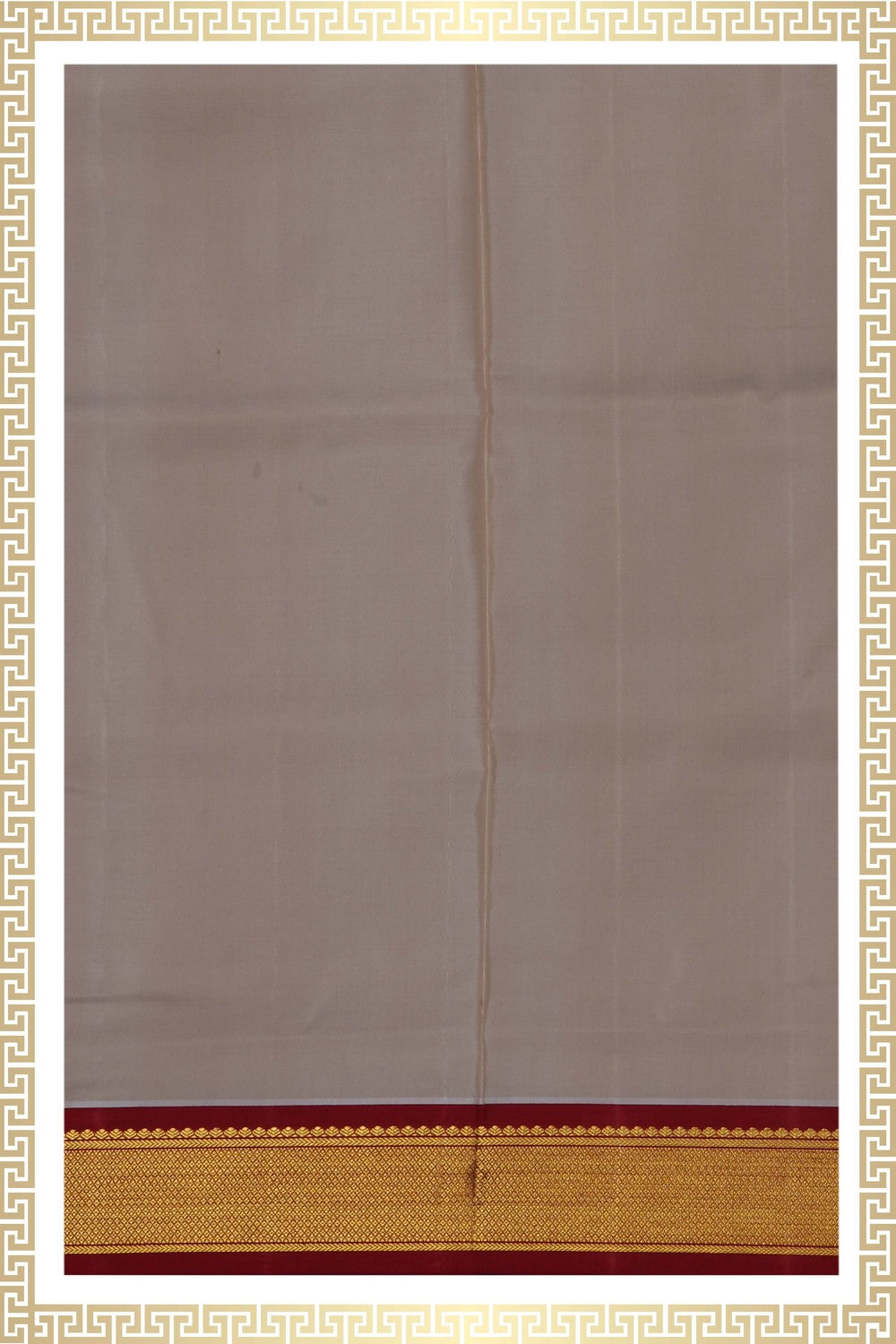 Image of Kanchi Silk Dhoti With Kanduva (8 X 4) 2 PCS Set