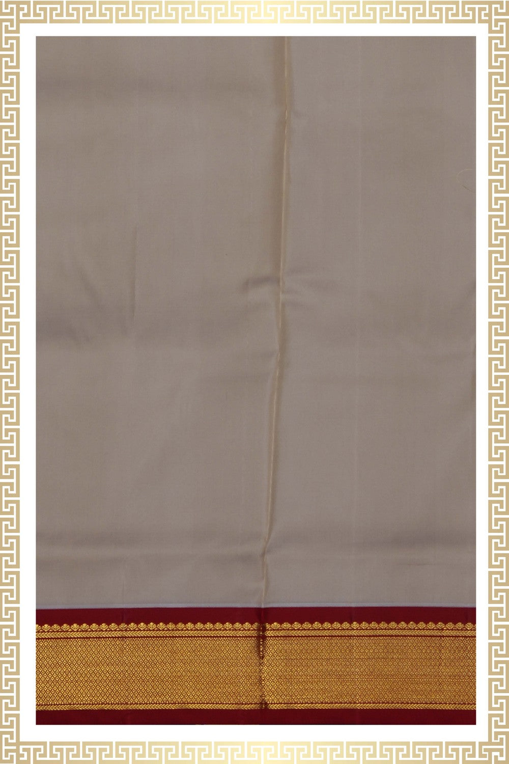 Image of Kanchi Silk Dhoti With Kanduva (8 X 4) 2 PCS Set