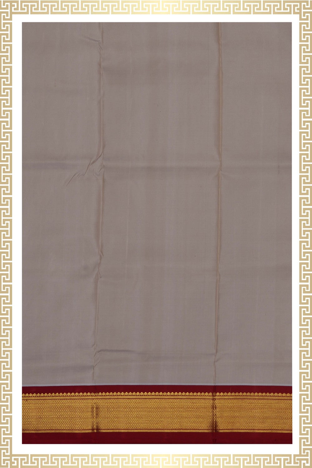Image of Kanchi Silk Dhoti With Kanduva (8 X 4) 2 PCS Set
