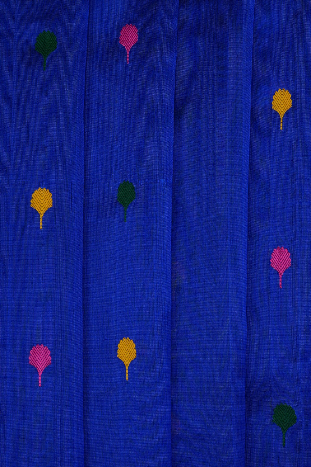 Image of Royal Blue Chanderi Silk Saree