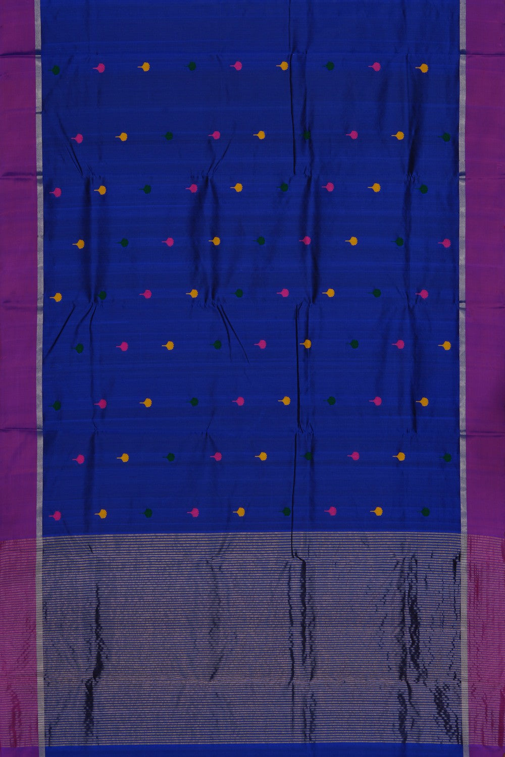 Image of Royal Blue Chanderi Silk Saree